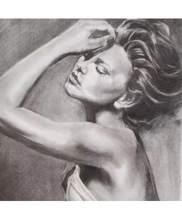 Dyvicl Compressed Graphite Charcoal Sticks - Pack of 18 for Sketching, Drawing, Shading & Blending - Buy Online on GoSupps.com