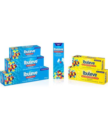 Ibuleve Pain Relief Gel 5% Ibuprofen - Clinically Proven Anti-Inflammatory for Joint Pain, Sprains, Backache, Muscular Pains, and Sports Injuries - 100g - Buy Online on GoSupps.com