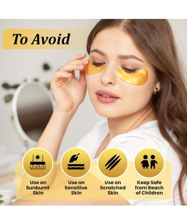 Beauty Golden Under Eye Patches - 20 Pairs Collagen Mask for Dark Circles & Puffy Eyes | Revitalizing Skin Care Treatment - Buy Online on GoSupps.com