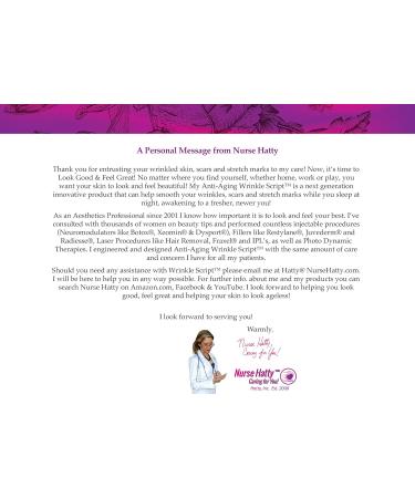 Nurse Hatty Wrinkle Script Silicone Skincare NECK Pads 2-pack - Buy Online on GoSupps.com