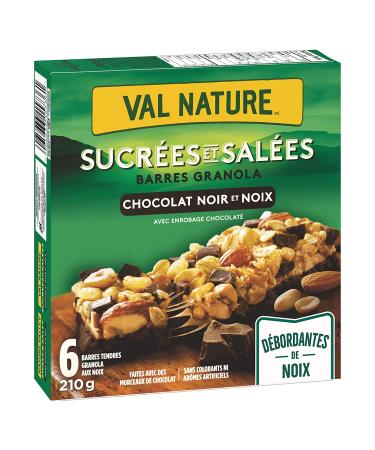 NATURE VALLEY Sweet & Salty Dark Chocolate Nut Granola Bars - 6 ct 210g Box | Imported from Canada - Buy Online on GoSupps.com