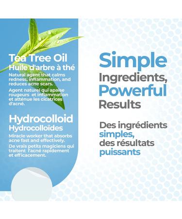 BASIC CONCEPTS Acne Patches (120 Pack) - Tea Tree Oil and Hydrocolloid Pimple Stickers for Face - 3 Sizes Blemish Dots for Clear Skin - Buy Online on GoSupps.com