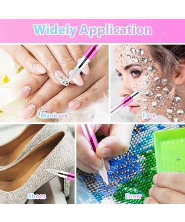 TIESOME Rhinestone Picker Dotting Tool Dotting Wax Pen Nail Rhinestone Picker Dotting Tool With 1 Extra Wax Tip Gem Picker Tool Rhinestone Pickup Applicator Tool For DIY Nail Art Crystals Diamonds - Buy Online on GoSupps.com