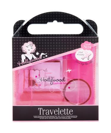 Hollywood Fashion Secrets Travelette Kit, Stay Prepared With Essential Travel Sized Beauty Items, Portable 13 Piece Set