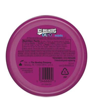 ICE BREAKERS Duo Sugar Free Mints Raspberry 1.3 Ounce - Buy Online on GoSupps.com