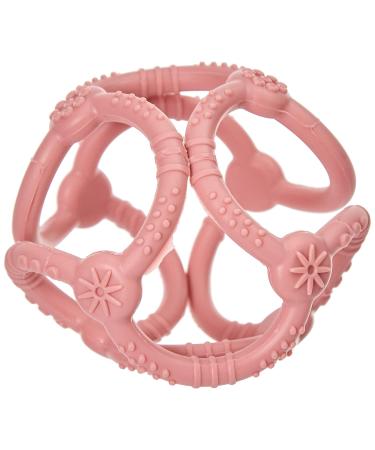 Nattou Silicone Balls Set of 2 - BPA-Free Grasping & Biting Toys in Old Pink/Light Pink | Safe & Soft 10cm & 7cm - Buy Online on GoSupps.com