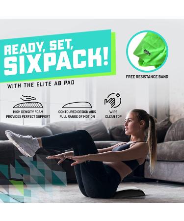 Elite Sportz Equipment Ab Mat - High Density Foam Sit Up Mat for Abs & Back Support - Buy Online on GoSupps.com
