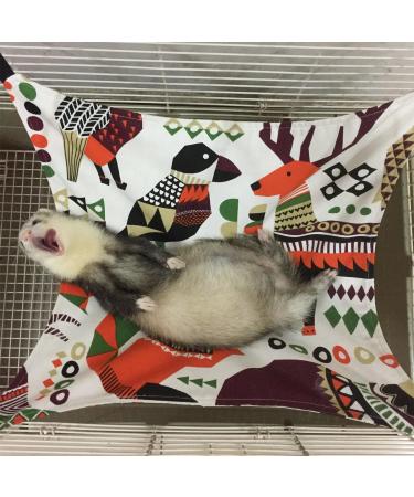 Handmade Ferret Cat Hammock Bed for Cage | Soft Canvas Hammocks for Small Animals - Kitten, Guinea Pig, Bunny, Rabbit, Rat | Comfortable Hanging Sleep Mat Pad - Grey - Buy Online on GoSupps.com