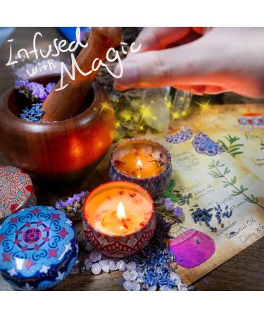 Luxury Scented Candles Gift Set for Women - 4 Natural Soy Wax Aromatherapy Candles with Crystals for Stress Relief & Relaxation - Perfect Birthday Gift for Yoga & Spa - Buy Online on GoSupps.com