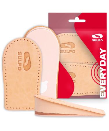 Sulpo heel increase inserts - heel wedge for the increase in the gain - high brine boost sole - heel pillow made of leather - insoles larger - heel spur inserts - orthopedic wedge 30 mm S - 35-37 - Buy Online on GoSupps.com