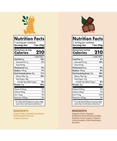 Skout Organic Plant-Based Protein Bars Variety Pack (12 pack) - 10g Protein, Vegan, 7 Ingredients, Gluten/Dairy/Grain/Soy Free - Easy Snack - 12 Count - Buy Online on GoSupps.com