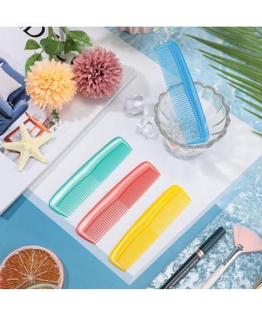 4-Piece Plastic Hair Combs Set for Women and Men - Fine and Standard Tooth Hair Cutting, Dressing, and Styling Combs - Hairdressing Barber Salon Tool - Multi Color - Buy Online on GoSupps.com