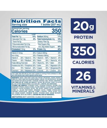 Ensure Enlive 20g Protein Meal Replacement Shake | 350 Calories | Advanced Nutrition Vanilla | 8 Fl Oz (Pack of 16) - Buy Online on GoSupps.com