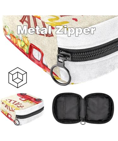 GIAPB Sanitary Napkin Storage Bag | Period Tampon Makeup Pad Pouch | Autumn Truck Pumpkin Color4207 - Buy Online on GoSupps.com