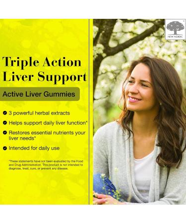 NEW NORDIC Liver & Eye Support Bundle Active Liver Gummies with Milk Thistle Plus Blue Berry Eye Vitamin Tablets - Buy Online on GoSupps.com
