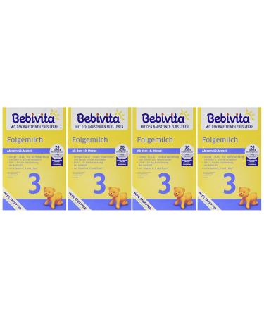 Bebivita Milk Formula 3 - Follow-On Milk (4 x 500g) for Infants | Buy Internationally - Buy Online on GoSupps.com