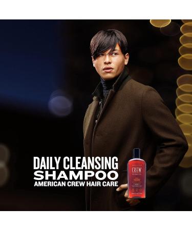 American Crew Men's Shampoo - Daily Cleanser, Vegan Formula, Citrus Mint Fragrance - 15.2 Fl Oz - Buy Online on GoSupps.com