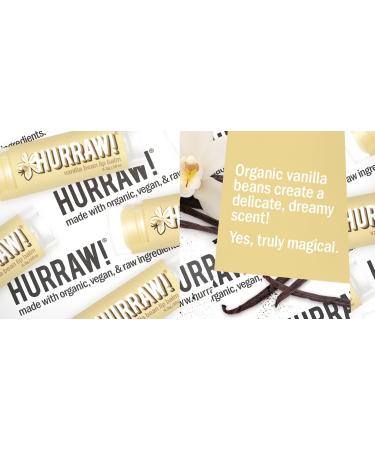 Hurraw! Vanilla Bean Lip Balm 3 Pack: Organic Certified Vegan Cruelty and Gluten Free. Non-GMO 100% Natural Ingredients. Bee Shea Soy and Palm Free. Made in USA Vanilla Bean 3 Count (Pack of 1) - Buy Online on GoSupps.com