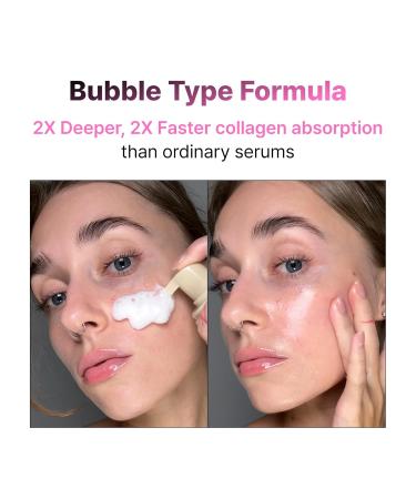PO:DL Collagen Bubble Serum for Skin Elasticity Radiance Glow | Firming Hydrating Exfoliating Fast Absorbing Serum | K-Chestnut Collagen Niacinamide | No Fragrance 3.88 fl oz Korean Skincare - Buy Online on GoSupps.com