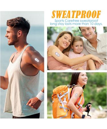 48-Piece Transparent Waterproof Adhesive Patches for G6 Overpatch - Sweatproof Protection for Continuous Glucose Monitor (Blue) - Buy Online on GoSupps.com
