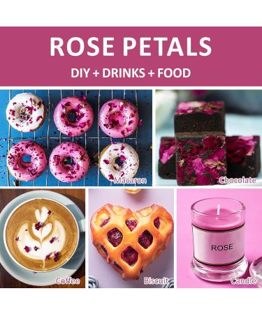 Dried Rose Peatls Whole Dry Roses Flower Buds Edible Natural Pure Organic Roses Herb for Drinking DIY Gift 0.9 oz - Buy Online on GoSupps.com
