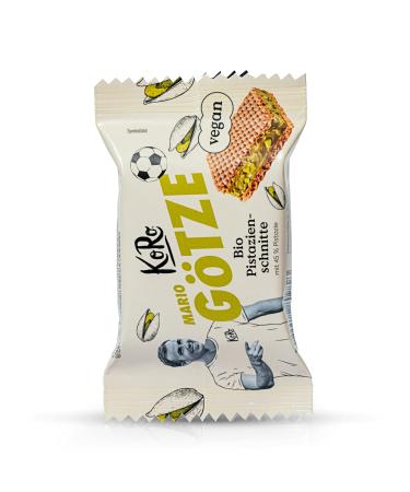 KoRo KoRo - Organic pistachio cream waffles with 45% pistachios 12 x 22g - Crispy waffles - Pistachio and white chocolate filling - Vegan