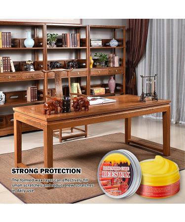 Furniture Wax For Wood - 80g Easy Application Wood Polish Easy To Apply Odorless Wood Wax Enhances The Natural Beauty Of Oak Pine Beech Seals & Protects For Perfect Finish - Buy Online on GoSupps.com
