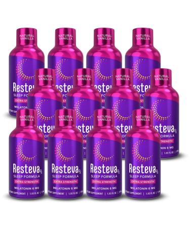 Results RNA Resteva Rx Sleep Aid: Delicious Fast-Acting Liquid Formula. Relaxing Mind & Body Promoting deep Sleep. Wake Refreshed with no Grogginess. Naturally sweetened 12 Pack 0.16 Fl Oz (Pack of 12)