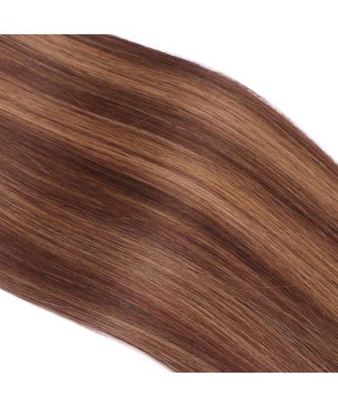 Tape In Hair Extensions #6/12 - 40cm 100% Remy Real Hair 30 Bricks (4cm Wide) with Adhesive Tape by Novon Hair Extensions - International Shipping Available - Buy Online on GoSupps.com