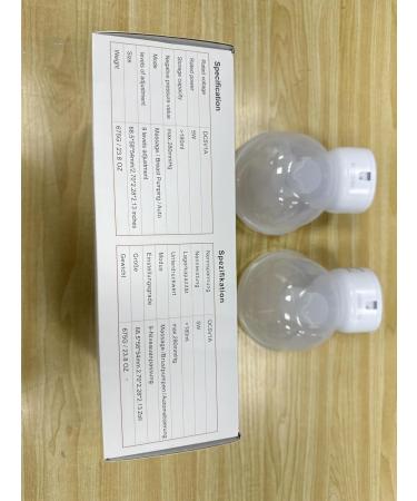 Portable Electric Double Milk Pump - Ultra Silent 9 Levels & 3 Modes with LED Display - Free Hands 19mm & 21mm Flanges (White 2PCS) - International Shipping Available - Buy Online on GoSupps.com