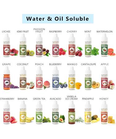 30 Concentrated Food Flavoring Oils for Baking, Cooking, Lip Gloss, Cosmetics - 6ml Bottles - Buy Online on GoSupps.com
