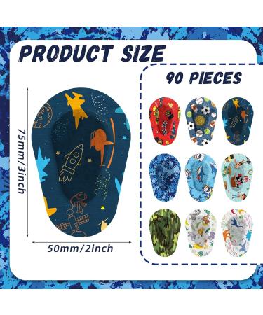 Toulite 90 Pcs Kids Eye Patches | Cute Adhesive Eye Patches for Boys & Girls | Medical Eye Patch for Lazy Eye & Amblyopia - 3x2 Inch - Buy Online on GoSupps.com