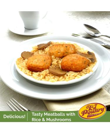 Kosher MRE Chicken Meat Balls & Mushrooms (3 Pack) - Fully Cooked Shelf Stable Meals for Travel, Camping & Emergency Survival - Buy Online on GoSupps.com