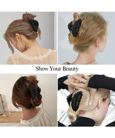 AMCAMI 8 Pack Big Hair Claw Clips - Strong Hold 3.7 Inch Nonslip Matte Clips for Women, Thin Thick Curly Hair - Hair Accessories for Women & Girls - Buy Online on GoSupps.com