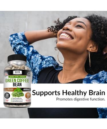 Kaya Naturals Green Coffee Bean Extract - Non-GMO Gluten-Free Supplement (30 Count (Pack of 1) - Buy Online on GoSupps.com