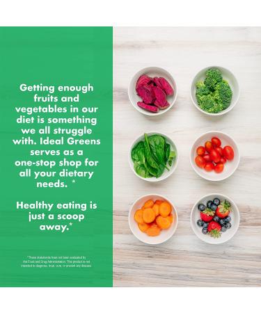 Ideal Greens by NutraOne - Antioxidant and Nutrient-Rich Superfood Greens Powder Supplement Natural Berry - Buy Online on GoSupps.com