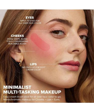 Creamy Blush Stick - Water-Resistant Hydrating Cheek Foundation - Natural Makeup For Skin Types Ideal Gifts Birthday Events - Buy Online on GoSupps.com