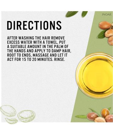 Inoar Brazilian Hair Mask with Argan Oil 250g - Nourishing Hair Treatment | International Shipping Available - Buy Online on GoSupps.com