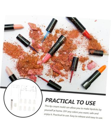  Beatifufu 1 Set DIY Lipstick Mold for Women Lip Cream Molds for Girls Missing Aluminum Silica Gel Stripper - Buy Online on GoSupps.com