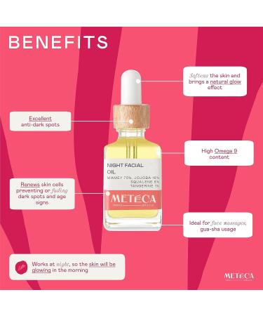 Night Facial Oil with Omega 9 - Regenerates Skin Fades Dark Spots & Enhances Glow | Mexican Skincare - Buy Online on GoSupps.com