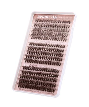 JIMIRE 300Pcs Brown Lash Clusters - Fluffy Wispy Eyelash Extensions D Curl 30D/40D/50D - DIY False Eyelashes Pack - Buy Online on GoSupps.com