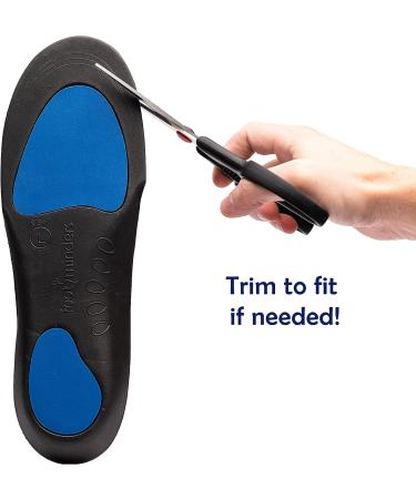 Footminders Comfort Orthotic Arch Support Insoles (Pair) - Large Men 9-11 Women 10-12 - Relieve Foot Pain from Flat Feet & Plantar Fasciitis - Buy Online on GoSupps.com
