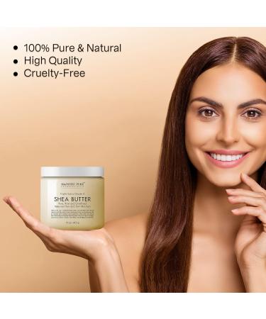 Buy Majestic Pure Shea Butter 16 Fl Oz - Premium Natural Moisturizer for Soft Healthy Skin | International Shipping Available - Buy Online on GoSupps.com