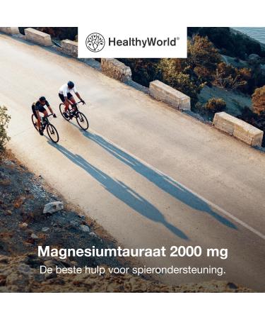 Be Healthy Group doo Magnesium Taurate 2000mg 120 Vegetable Capsules Magnesium + Taurine High Concentration Support for Muscles and Nervous System Easily Digestible - Buy Online on GoSupps.com