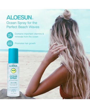 Ocean Spray Pure California Sea Salt Water Face Mist - Organic Lavender Infused Tanning & Acne Treatment | Travel Size 3.4 Fl Oz - Buy Online on GoSupps.com