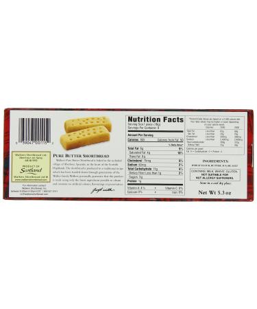 Walker's Shortbread Fingers 5.3 Oz Pure Butter Cookies - Pack of 6 - Buy Online on GoSupps.com