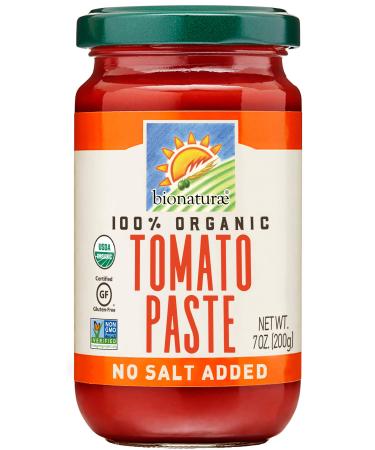 Bionaturae Tomato Paste | Organic Tomato Paste | Keto Friendly | Non-GMO | USDA Certified Organic | No Added Salt or Sugar | Made in Italy | 7 oz