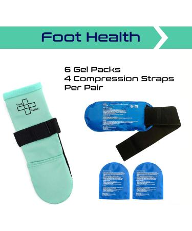 Cold/Hot Therapy Socks with 6 Gel Packs | Compression Strap Plantar Fasciitis Relief | Arch Support & Foot Pain Relief | Neuropathy, Achilles | Storage Bag | Small/Medium - 1 Pair - Buy Online on GoSupps.com