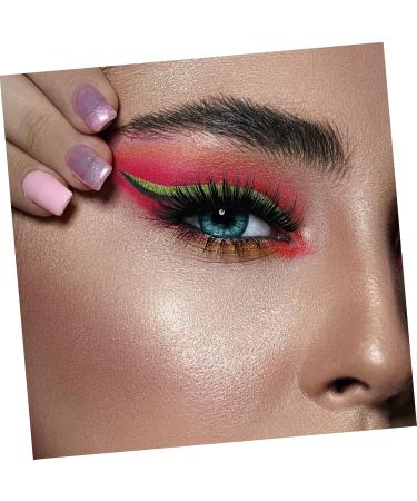 POPETPOP Glitter Eyeliner 8 Pairs False Eyelash Stickers Eyeliner Pencil Fruit Shaped Shower Sponge Creative Eyelash Decals - Buy Online on GoSupps.com