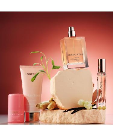 Gift for Women Floral Dream 4 in 1 Womens Perfume & Deodorant Set - 4pc Pink Eau de Parfum Fragrance Sets - Perfumes for Women Gift Set with Non Toxic Antiperspirant Stick Body Lotion & Mini Perfume - Buy Online on GoSupps.com